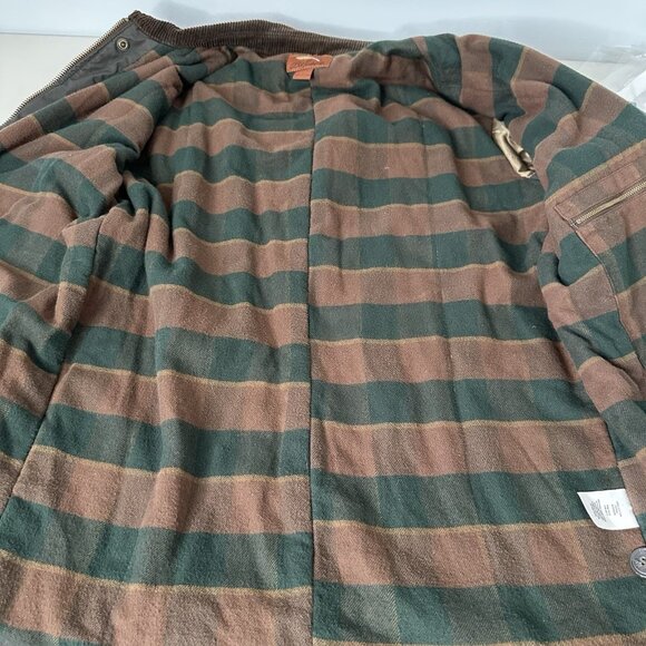 Bob Timberlake Barn Chore Jacket Flannel Lined Size Large - Picture 11 of 13